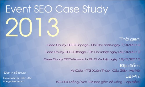 Event SEO case study 2013