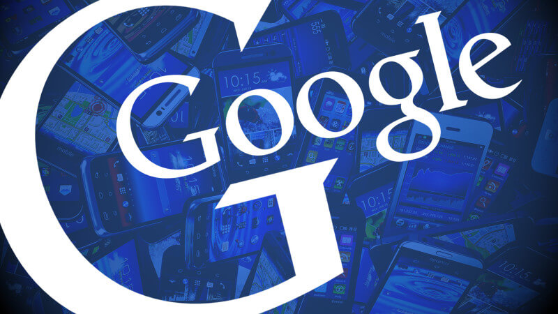 Google mobile smartphones blue