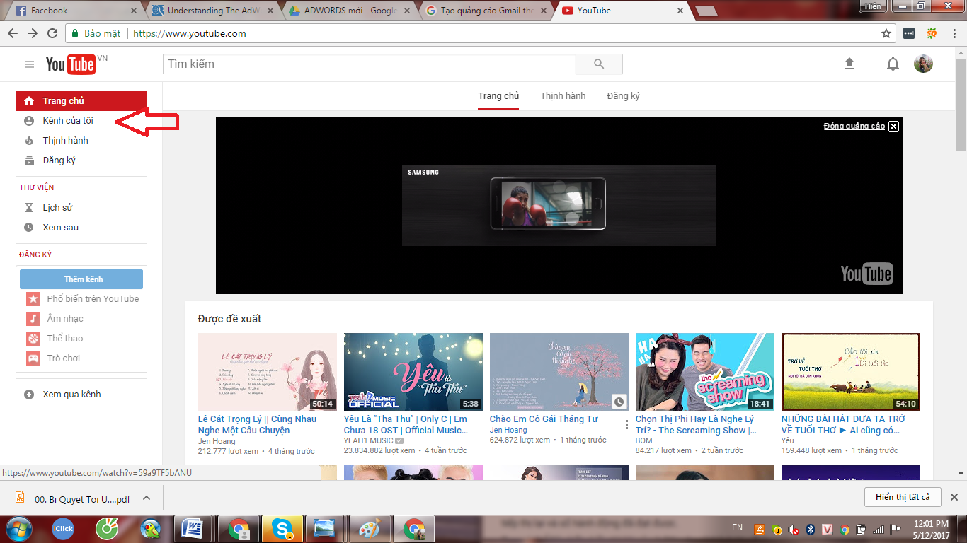 huong-dan-tao-kenh-youtube hướng dẫn tạo kênh Youtube