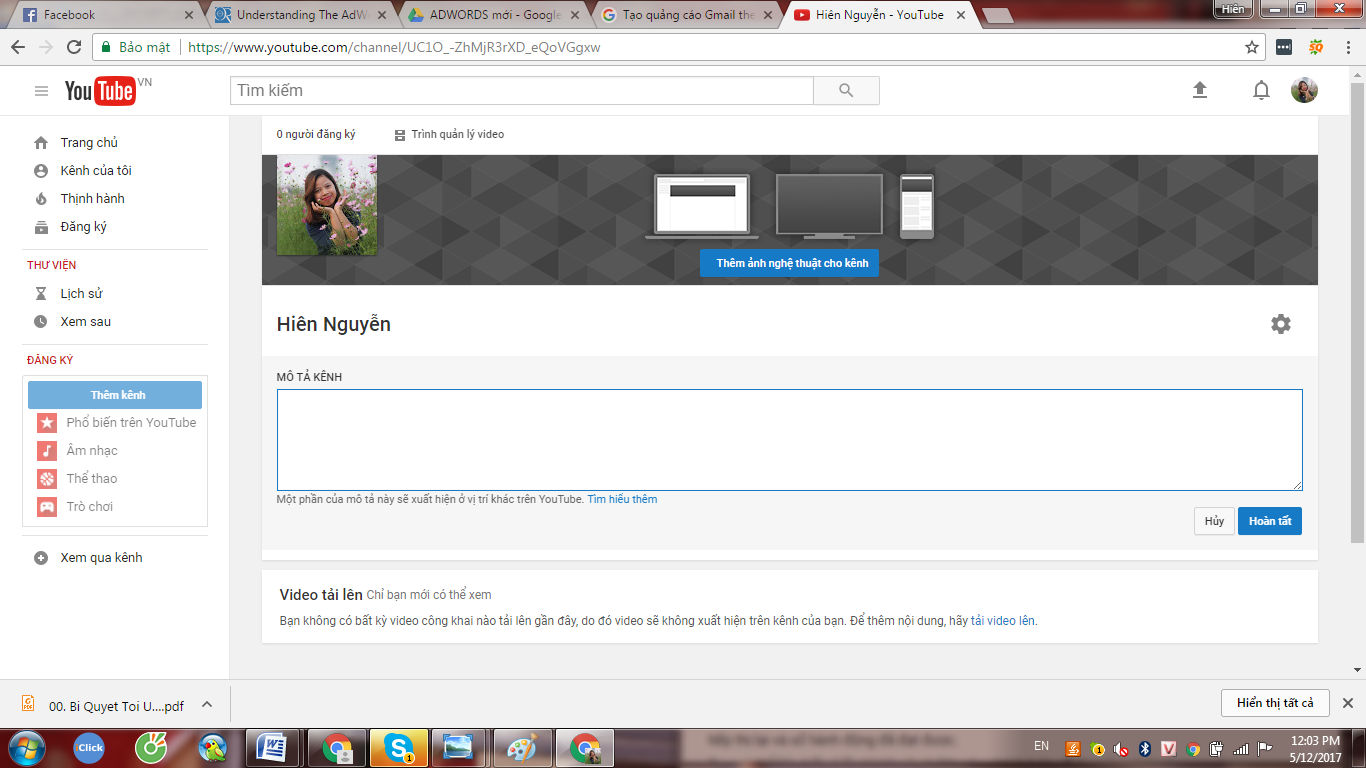 huong-dan-tao-kenh-youtube hướng dẫn tạo kênh Youtube