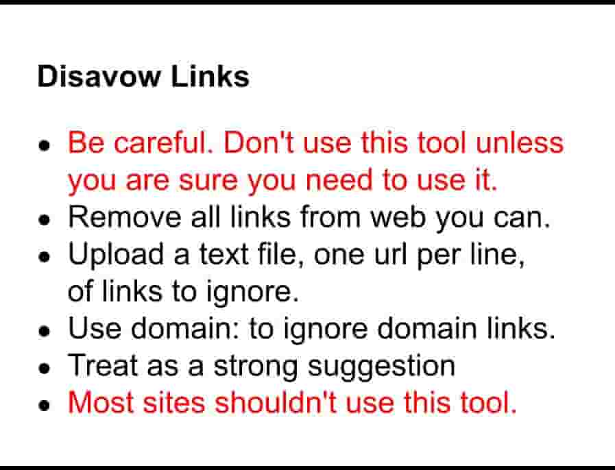 disavow link slide 12