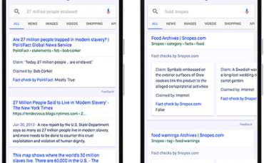 Ví dụ về Fact Check do Google cung cấp