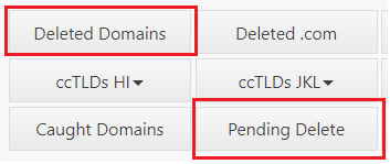 Deleted Domains và Pending Delete