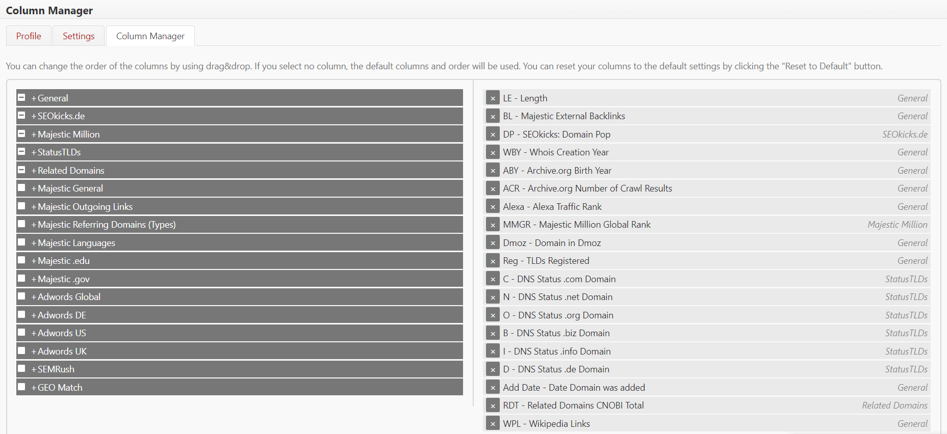 setting trong expired domains
